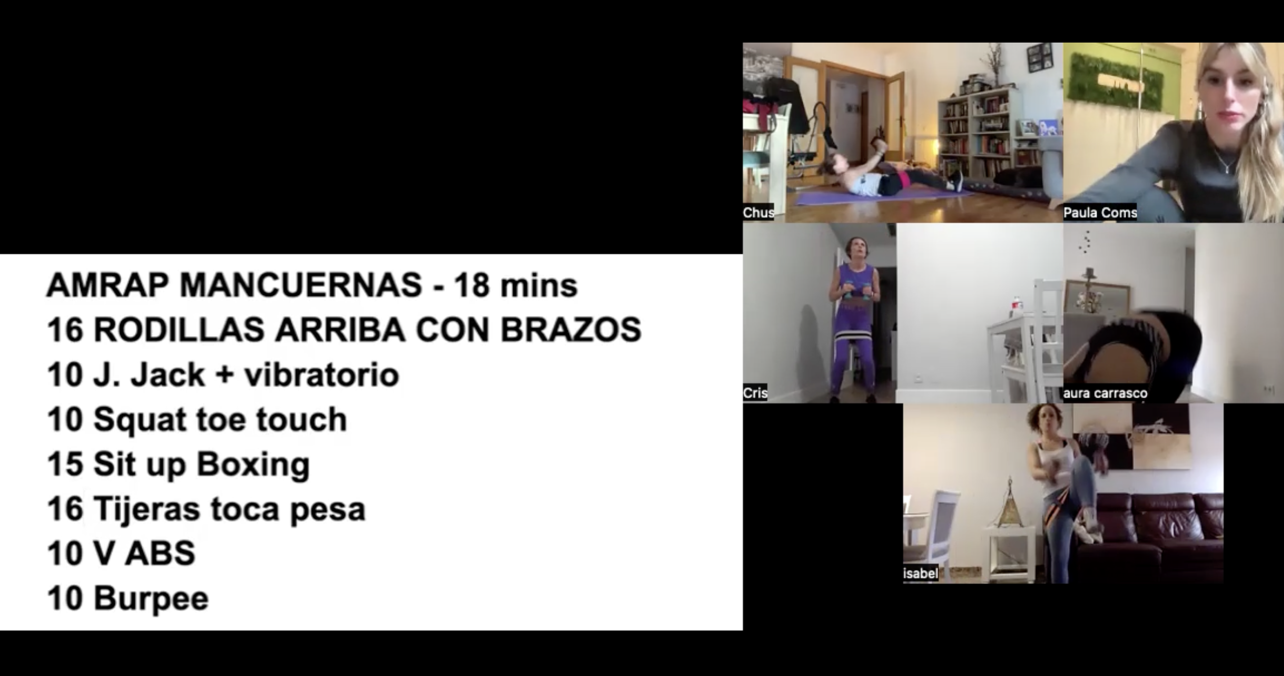 HIIT+ CORE con bloque final de FITBALL (Directo 21/03/24)